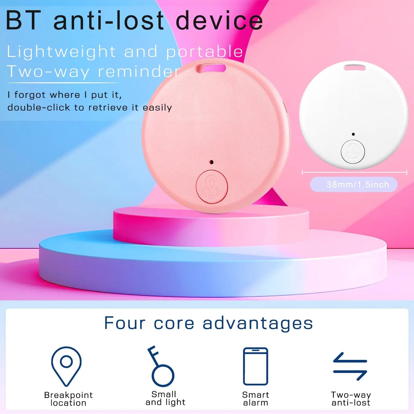 GPS Tracker 5.0 Mini Smart Bluetooth Tracking Devicet Pets Children Vehicle Real Time Locator For IOS Android Anti-Lost Detector