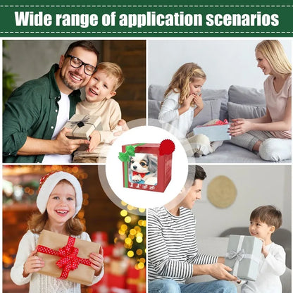 Adorable Electric Walking Dog Toy - Lifelike Barking Plush Puppy, Interactive Stuffed Animal Gift for Boys Girls Birthday