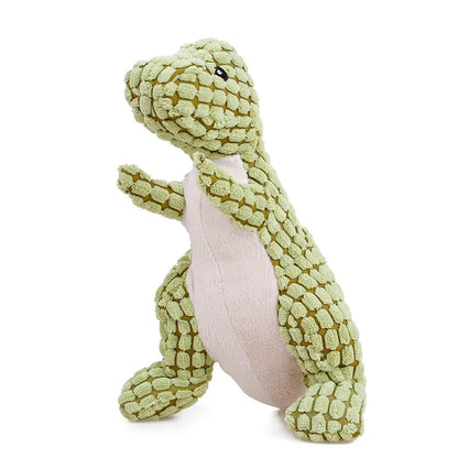 Plush Dog Toys for Puppy Pets Bite Resistant Squeaky Toys Corduroy Dog Companionship Toy Animals Shape Training Accessories for