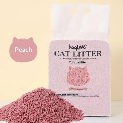Original Plant Tofu Cat Litter 6L Green Tea Mixed Plant Cat Litter Fast Clumping Pet Supplies