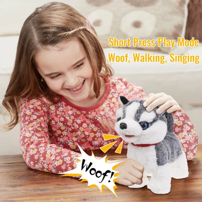 Electric Singing Dog Toy Walking Animal with Leash Rope Talking Puppy Toy Lovely Music Animal Toy Toddler Crawling Toy
