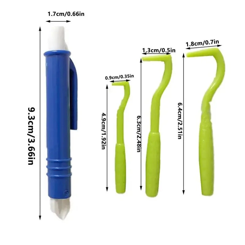 4 in 1 Tick Remover Tool Professional Removal Tweezers for Humans & Pets Pets Flea and Tick Removal Remover Tools