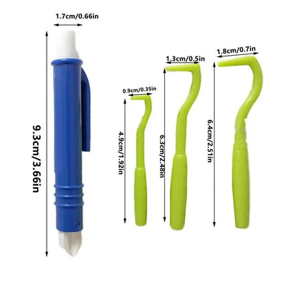 4 in 1 Tick Remover Tool Professional Removal Tweezers for Humans & Pets Pets Flea and Tick Removal Remover Tools