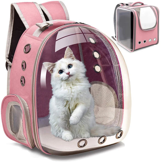 Pet Carriers Cat Carrier Bags Breathable Small Dog Cat Backpack Travel Space Capsule Cage Pet Transport Bag Carrying for Cats