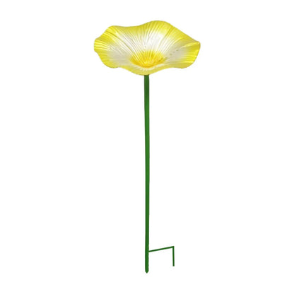 Bird Bath Metal Decoration Decorative Bird Feeder for Lawn Balcony Outside
