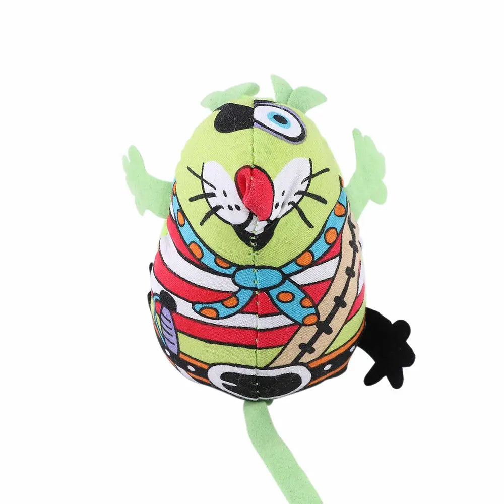 Fashion Unique with Cat Mint Stuffed Toys Funny Sound Squeaker Chew Biting Toys Pet Toys Catnip Cat Mouse Toys