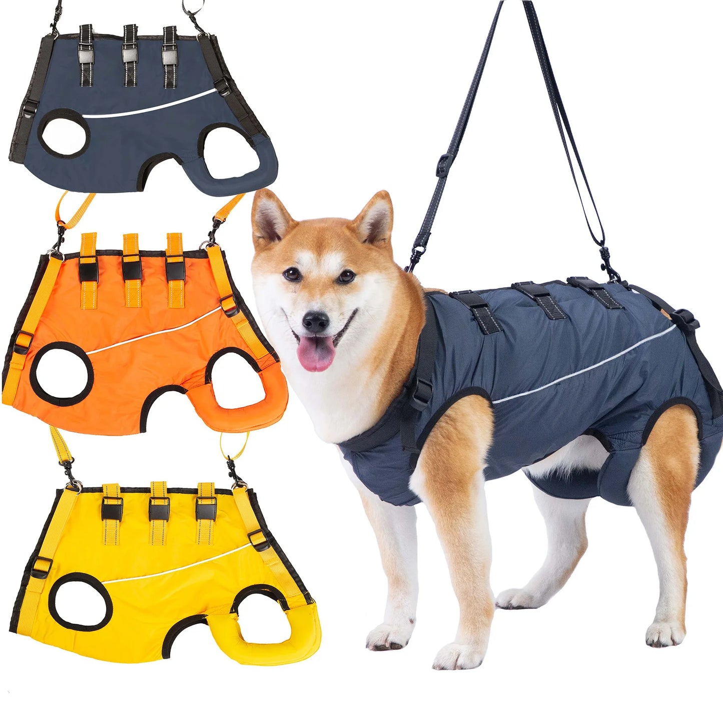 Dog Lift Harness Pet Support Rehabilitation Sling Padded Breathable Straps for Old Disabled Joint Injuries Arthritis Dog Walk