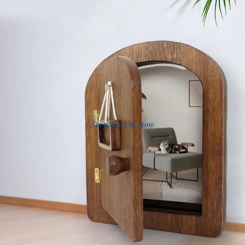 H7ED Pet Access Door for Dog Cats Freely Movement Between Indoor and Outdoor Space for Enhancing Health