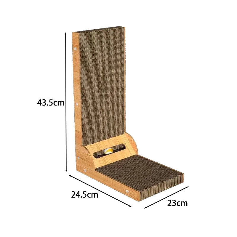 Cat Scratching Board L-shaped Detachable Wooden Wear Resistant and Scratch Resistant Grinding Claw Toy Furniture Protector CAT
