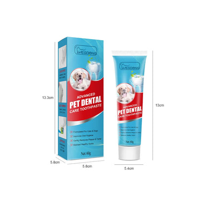 Pet Toothpaste for Dogs, Fresh Breath, Bad Breath Removal, Tartar Cleaning, Cat Oral Care, Edible