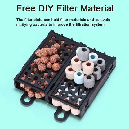 Aquarium Fish Tank Filter 3 in 1 Water Purification Circulation Pump Small Pump Silent Aeration Fish Tank Cleaning Tools