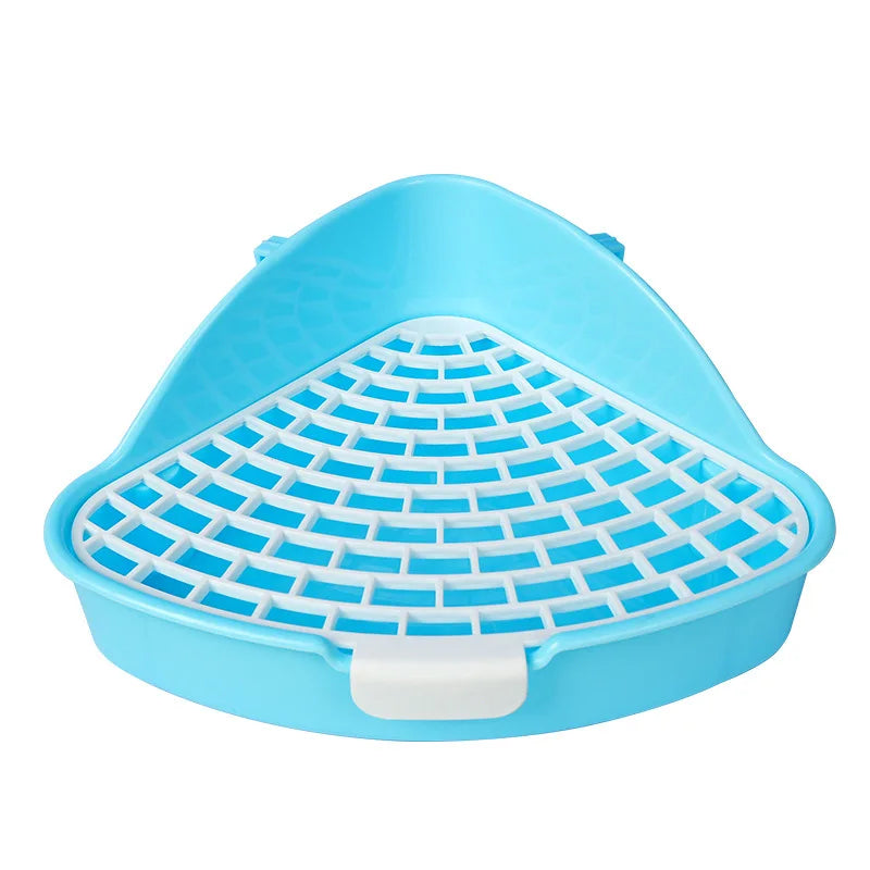Small Pet Toilet Small Animal Litter Tray Corner for Hamster Guinea Pig Ferret Gerbil Chinchilla Pet Small Rat Toilet