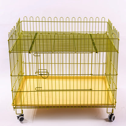 Dog Crate Furniture With Cushion for Large Medium Dogs, Heavy Duty Dog Kennel With Double Doors, Decorative Pet House Dog Cage