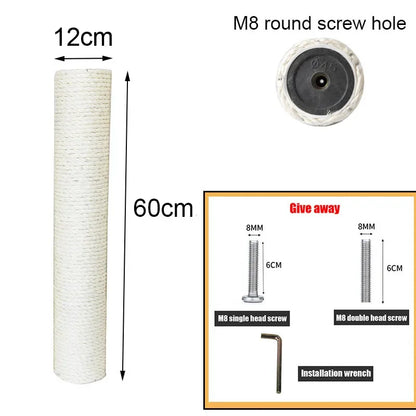DIY Cat Tree Accessories Cat Scratching Post Scratch Support Ceiling Cat Climbing Tower Platform Cat House Hammock Pet Furniture