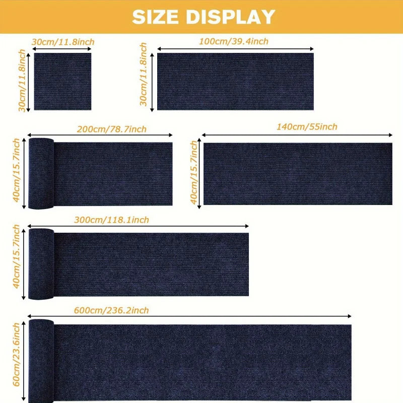 Trimmable Cat Scratching Mat Cat Scratcher Sofa Tape Scratching Post Self-adhesive Carpet Cats Scratch Board Cat Accessories