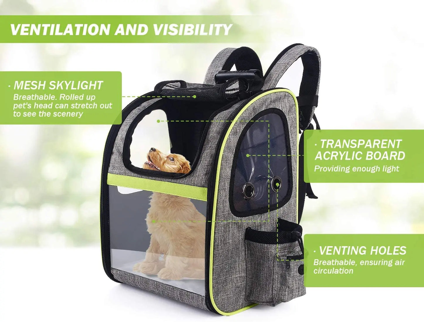 Dog & Cat Transport Carrier Bag Pet Cages Carrierrier / Pet Backpack