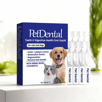 Pet Teeth Cleaning Liquid for Dog and Cat Teeth Cleansing Remove Tartar Odor Reduce Bad Breath Keep Fresh Pet Dental Care