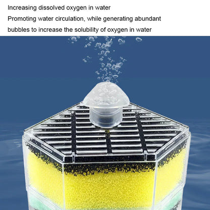 New Aquarium Filter Fish Tank Shrimp Pond Air Pump Biochemical Sponge Filter Bio Sponge Filter Aquarium Filtration