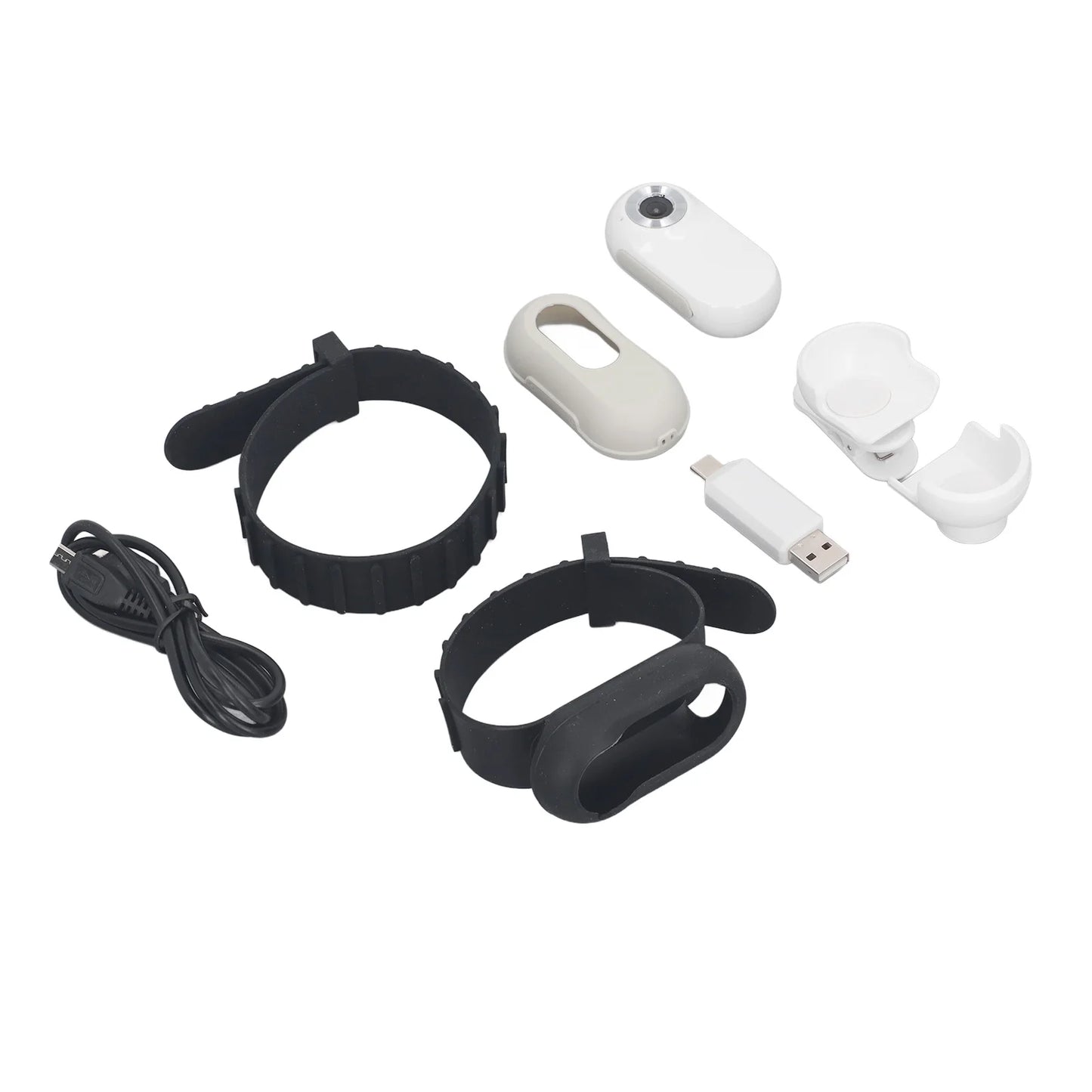 Pet Action Camera Small Pet Collar Camera 0.96in Screen Lightweight Full HD Rechargeable with Video Records for Cat for Outdoor