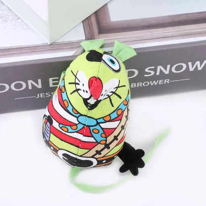 Fashion Unique with Cat Mint Stuffed Toys Funny Sound Squeaker Chew Biting Toys Pet Toys Catnip Cat Mouse Toys