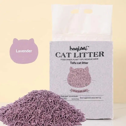 Original Plant Tofu Cat Litter 6L Green Tea Mixed Plant Cat Litter Fast Clumping Pet Supplies