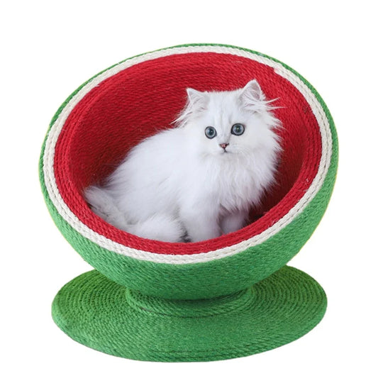 2022 New Design Cat Trees & Scratcher  Watermelon Shape Modern Simple Luxury Cat Tree House