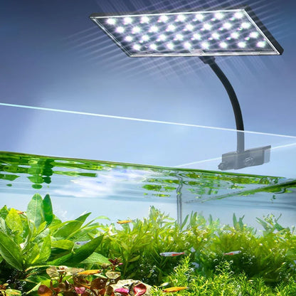 12\16W Aquarium Light Flicker-free Natural Light Fish Tank LED Click Lamp Aquatic Plant Decoration Lighting