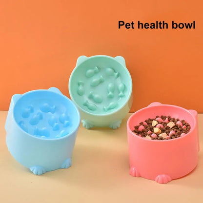 Pet Bowl  Useful Slow Feeder Pet Bowl Dog Food Dispenser  Anti-overturning Dog Food Dispenser