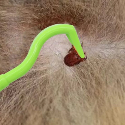 Pet Flea Remover Hook Tick Removal Tweezer - Dog Cat Tick Extractor Mite Comb Louse Pliers - Pet Care Accessories
