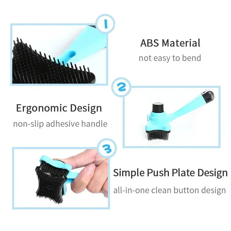 Pet Hair Removal Comb Dog Brush Self Cleaning Remove Hairs Slicker Comb for Cat Wool Brush Hair Remover Pets Cat Accessories