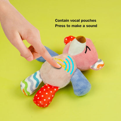 Dog Toys Puppy Toys Cute Squeaky with Crinkle Paper Stuffed Plush Animal Dog Toys for Small Medium Large Dogs