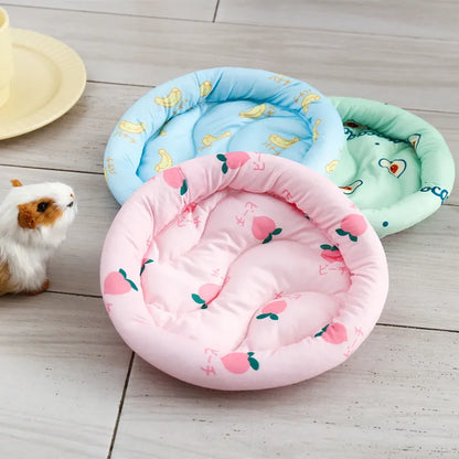 Small Animal Warm Litter Mat Cushion Bed for Rabbit Hamster Pig Cozy House Floor Mat Pet Bedding Accessory