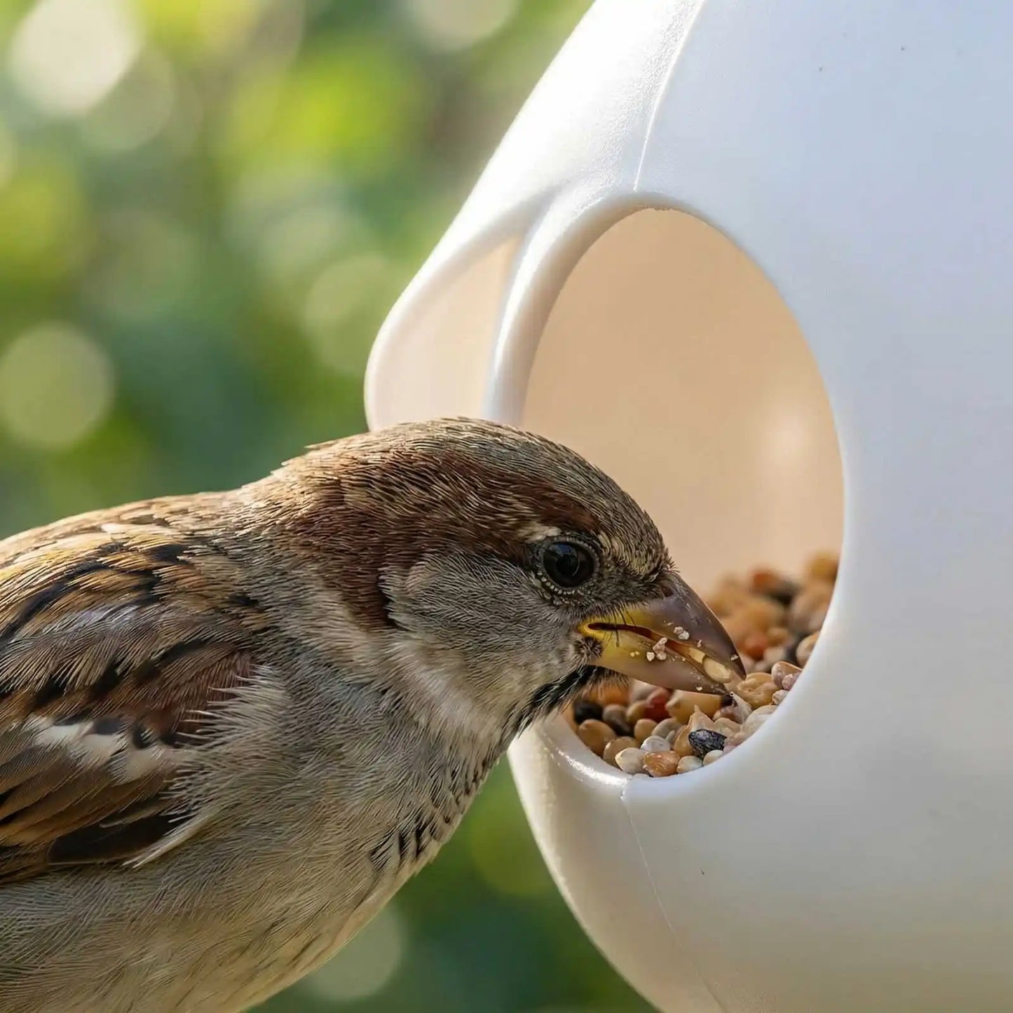 Garden Bird Automatic Feeder Family Balcony Practical Durable Hanging Feed Tool Home Indoor Outdoor Unique Shaped Birds Feeder