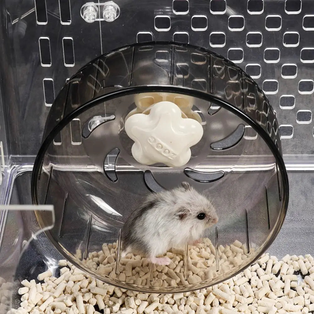 Hamster Running Disc 13cm Hamster Running Wheel Silent Round Rat Roller Treadmill Plastic Hamster Exercise Wheel for Pet Cage