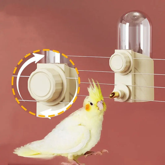 Convenient 250ml Birds Water Feeder Silent Large Capacity Pet Birds Water Bottle Hangable Automatic Refill Bird Drinkers Finches