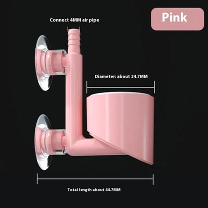 Aquarium Fish Tank Air Pump With Suction Cup Mini Bubble Tray Air Purifier Ultra Dense Bubble Rock Oxygenation Accessories