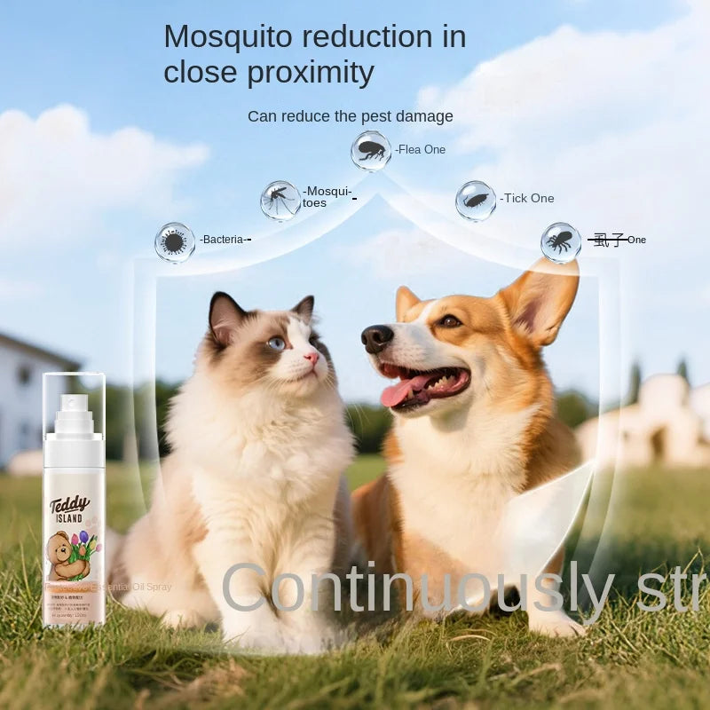 Pet Insect Repellent Spray for Dogs And Cats Outdoor Mosquito Flea Lice Protection Repellent Spray
