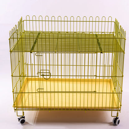 Dog Crate Furniture With Cushion for Large Medium Dogs, Heavy Duty Dog Kennel With Double Doors, Decorative Pet House Dog Cage