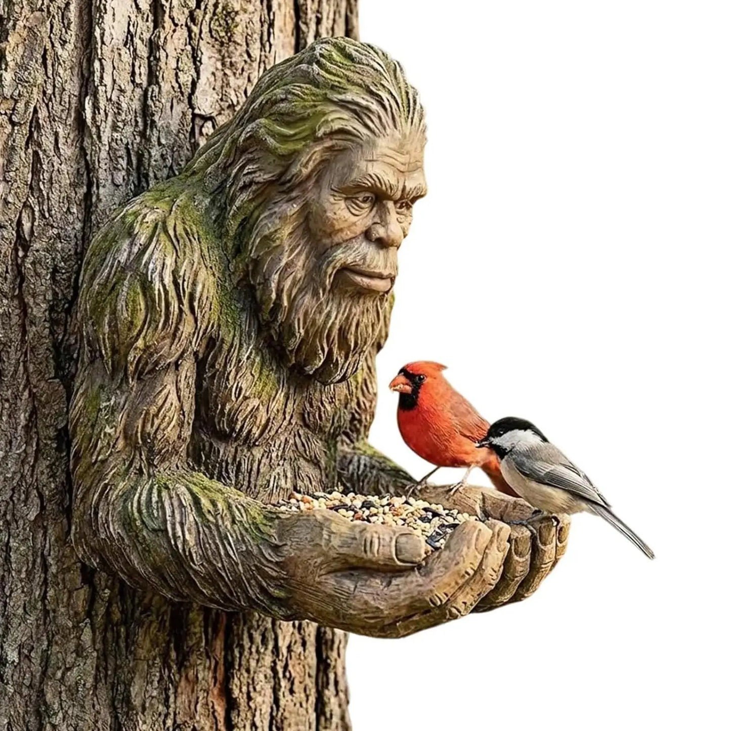 Bird Feeder Big-foot Garden Sculpture Yard Art Decoration Wild Bird Feeding Station funny resin statue Bird Feeding supplies