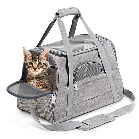 Pet Carrier Cat Carrier Dog Carrier for Small Medium Cats Dogs Pets Cat Carrying Case Soft Sided Cat Bag Pet Travel Carriers