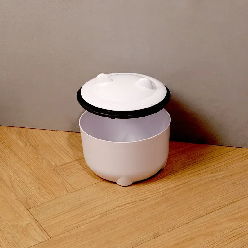 Small Pet Trash Can Pet-proof Cat Litter Cleaning Trash Can with Lid Deodorizing Dog Supplies