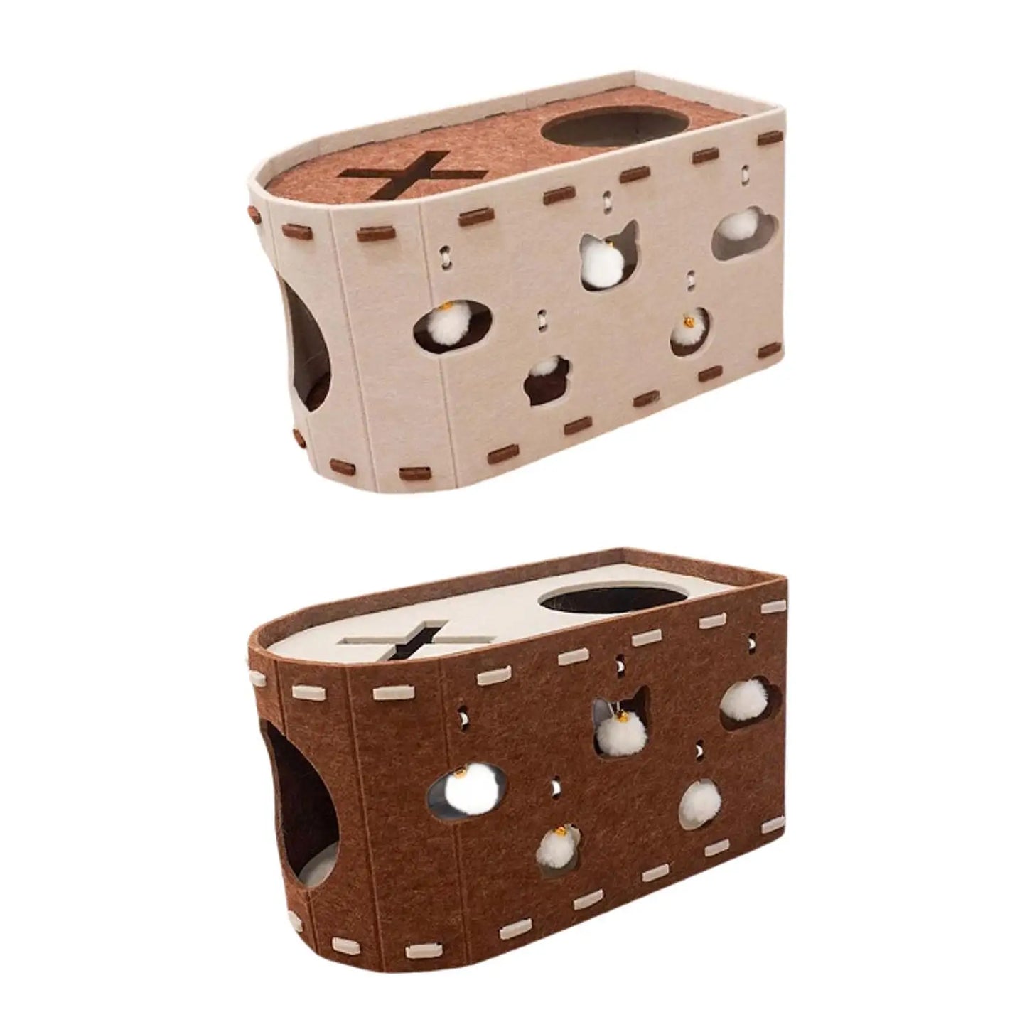 Cat House Scratch Condo Scratching Pad Furniture Protector Scratch Resistant Practical Sturdy for Multiple Cats Scratcher Bed