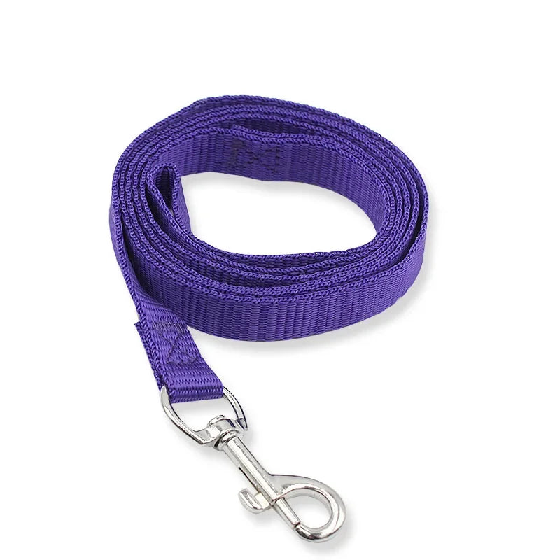 1Pc 120cm*1.5cm Nylon Pet Dog Leash Harness Dog Collar Walking Training Leash Cats Dog Harness Collar Leash Strap Belt for Puppy