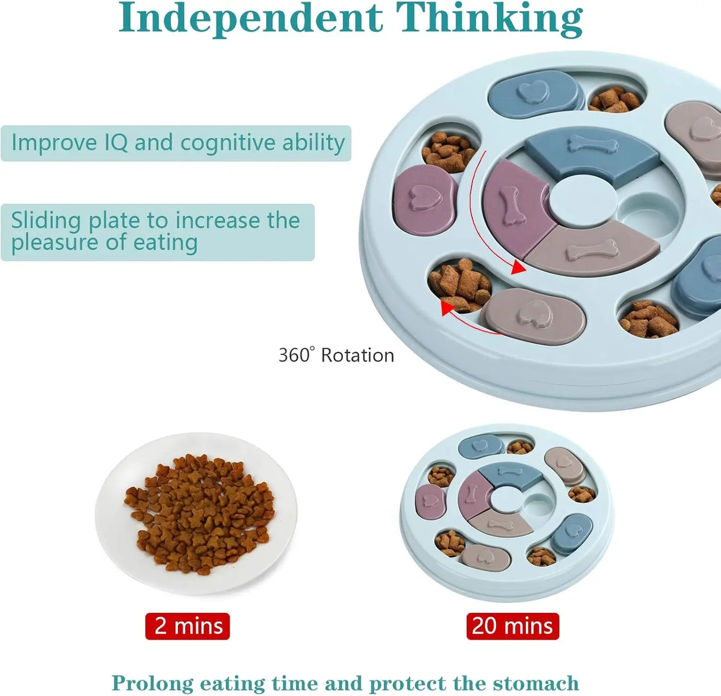 Dog Puzzles,Dogs Food Puzzle Feeder Toys for IQ Training & Mental Enrichment,Dog Treat Puzzle