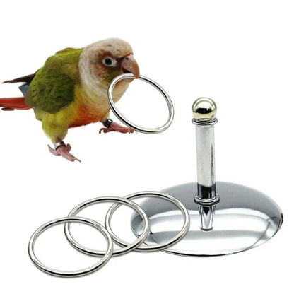 Bird Tricks Tabletop Toys Training Basketballs Stacking Ring Sets Parrots Chewing Balls Playing Various Occasions