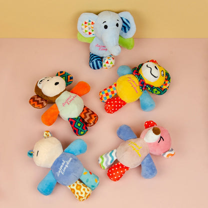Dog Toys Puppy Toys Cute Squeaky with Crinkle Paper Stuffed Plush Animal Dog Toys for Small Medium Large Dogs