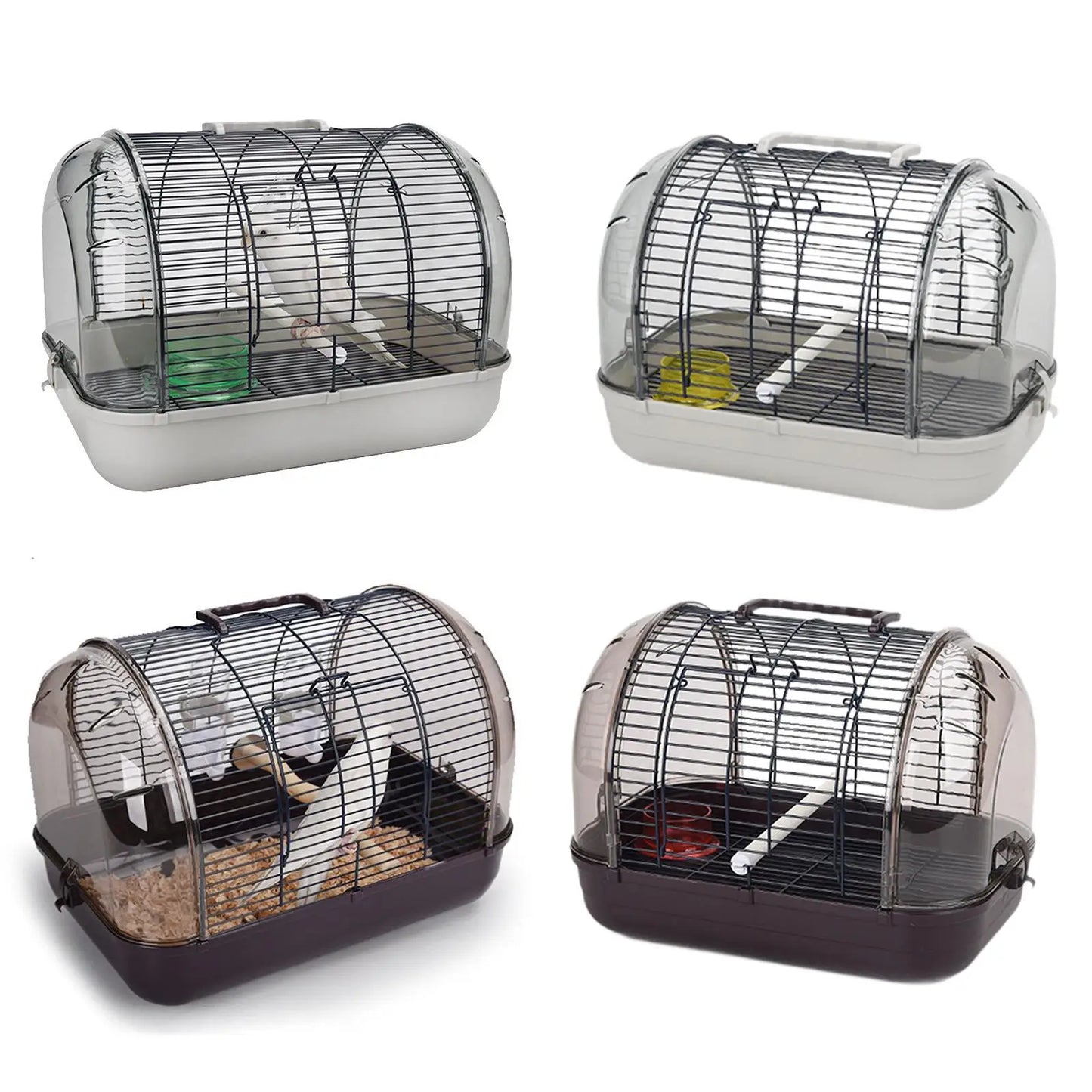 Transport Cage Breathable Small Villa Bird Cage Lightweight Bird Carrier for Small Birds Parrotlets Budgies Cockatiels Parrots