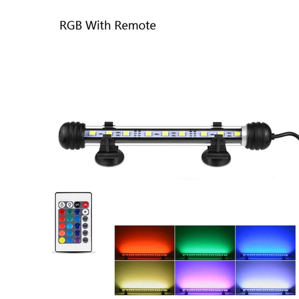 Aquarium LED Bar Light Waterproof Fish Tank Light 110V US 18/28/38/48CM 220V EU Underwater Aquario Lamp Aquariums Decor Lighting