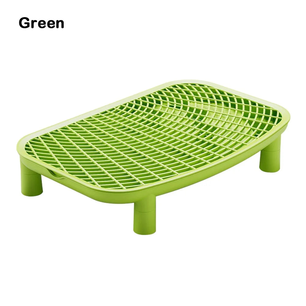 Plastic Pet Cat Litter Mat Anti-carrying Heightened Cat Litter Trapping Mat Multi-color Double-layer Cat Litter Pad Pet Falling