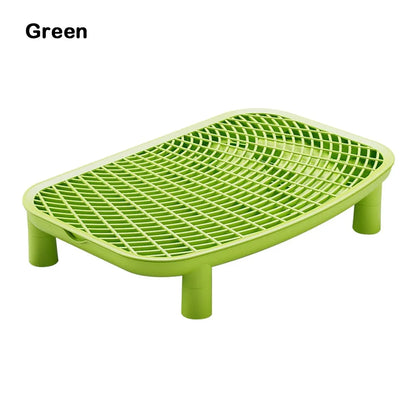 Plastic Pet Cat Litter Mat Anti-carrying Heightened Cat Litter Trapping Mat Multi-color Double-layer Cat Litter Pad Pet Falling